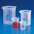 Kartell Blue Graduated Beaker Low Form Class B, Capacity 5000ml, Subdivision 500ml, Tolerance +/- 10%ml, OD 188.5mm, Height 229mm, Material PP
