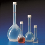 Volumetric Flasks With Screw Cap, Material PMP (TPX)