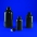 Kartell Narrow Neck Bottles Grey, Capacity 250ml, Graduation 25ml, OD 60ml, Height 131mm, Mouth 23mm, Material PE