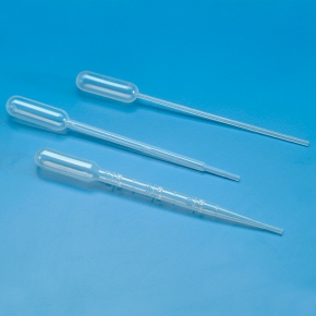 Kartell Pasteur Pipette, Length 150mm, Stem 2.5mm, Drops/ml 28ml, Bulb Draw 3.5ml, Pkg. pcs. Sing. Steril., Material PE