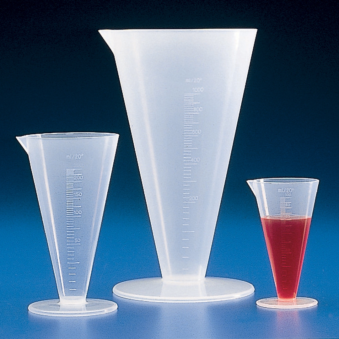 Kartell Conical Measures Graduated, Capacity 100ml, Graduation 2ml, Height 118mm, Material PP