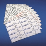 Kartell Adhesive Labels, Label Isopropanol, Colour Brown, Dimension 130x35mm