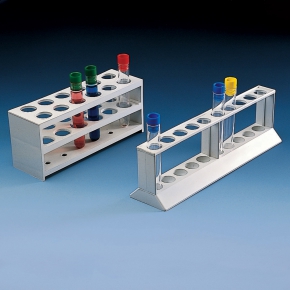 Kartell Test Tube Racks Two Three Tier, No. Tiers 3, Places 24, OD Holes 20mm, Dimension 375x65mm, Height 95mm, Material PP