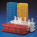 Kartell Universal Test Tubes Rack, No. Holes 40, Hole Format 4x10, OD Holes 25mm, Dimension 125x295x85mm, Colour Red, Material PP