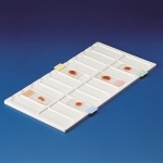 Tray For Microscope Slides, Material PVC