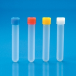 Kartell Test Tubes With Screw Caps, RCF x g 4, OD 16mm, Height 100mm, Capacity 13ml, Piece 1000, Colour White, Material PP