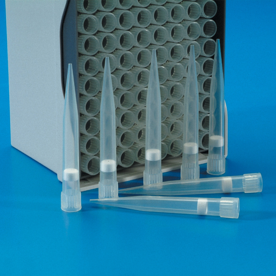 Kartell Filter Tips Capacity 101-1000 Microliters, Colour Neutral, Type Eppendorf, Packing Rack ster.