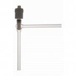 Greaseless HV Valve, Right Angle, Fast Thread, Glass / PTFE