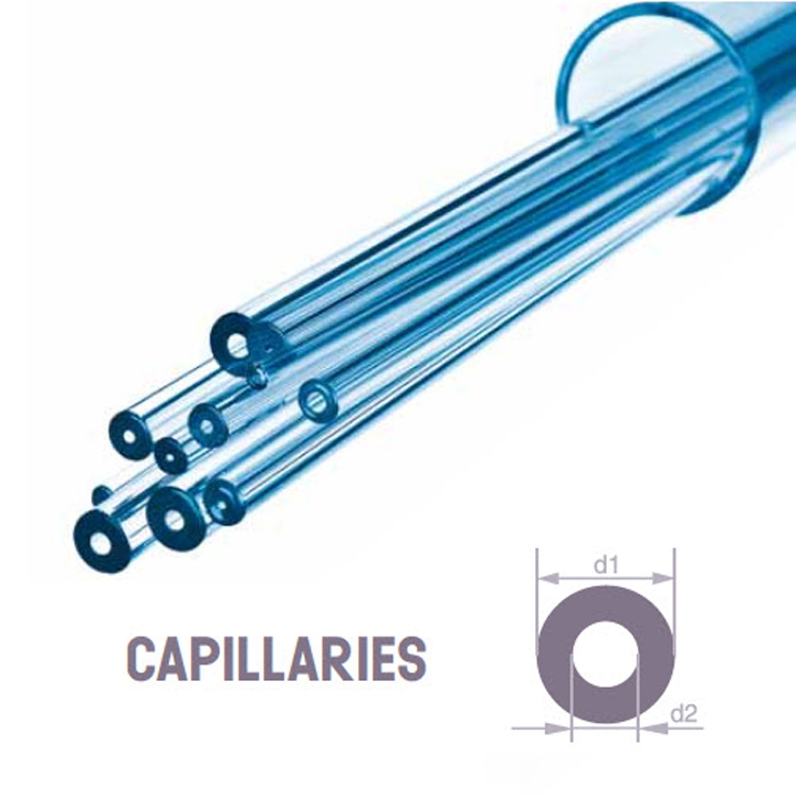 Simax Borosilicate Capillary Tubing, OD 10mm, ID 2.0mm, (Weight Per Pack 16.1Kg)