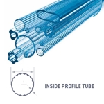 Glass Tubing, Profile, Inside, Borosilicate Glass 3.3