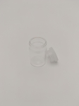 Rolled Rim Vials, With Unattached Clip On Closure