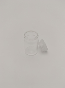 Rolled Rim Vials, Neutral Glass, With Unattached Clip On PE Closure, 28.25ml, 72mm X 27.5mm Dia, (140pcs In A Pack)
